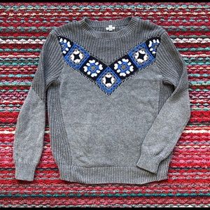 Cute Grey Knit Sweater